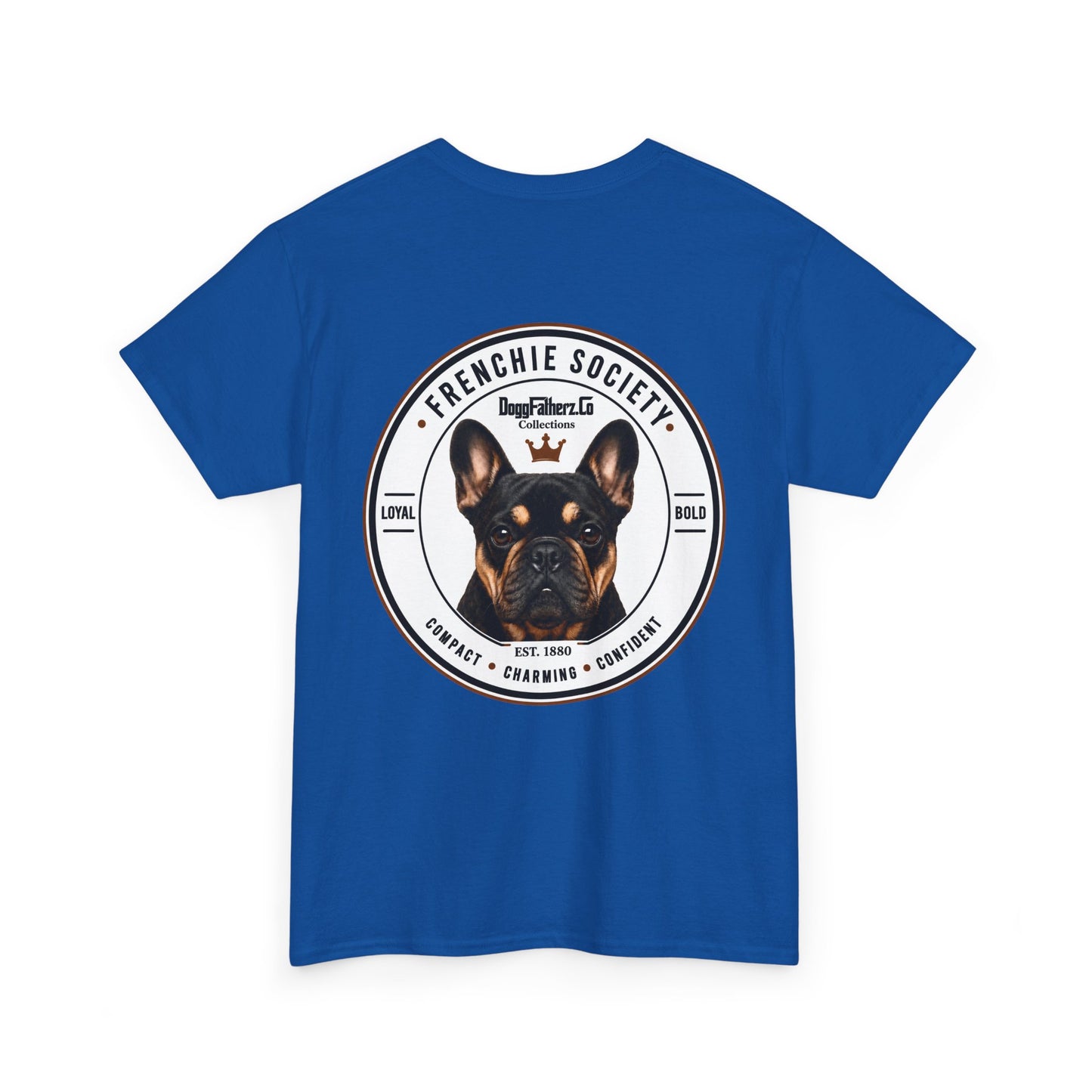 Frenchie Society Blue T-Shirt Dog Lover Tee