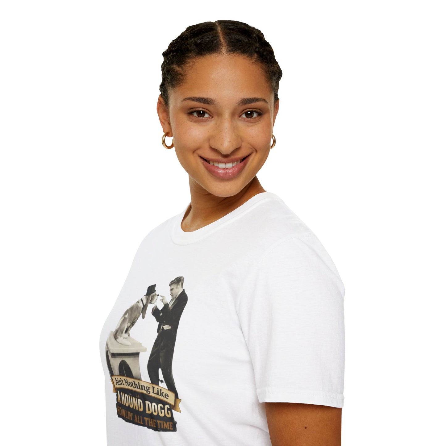 T-Shirt — 'Ain't Nothing Like a Hound Dogg' Vintage Elvis-Inspired Graphic Tee