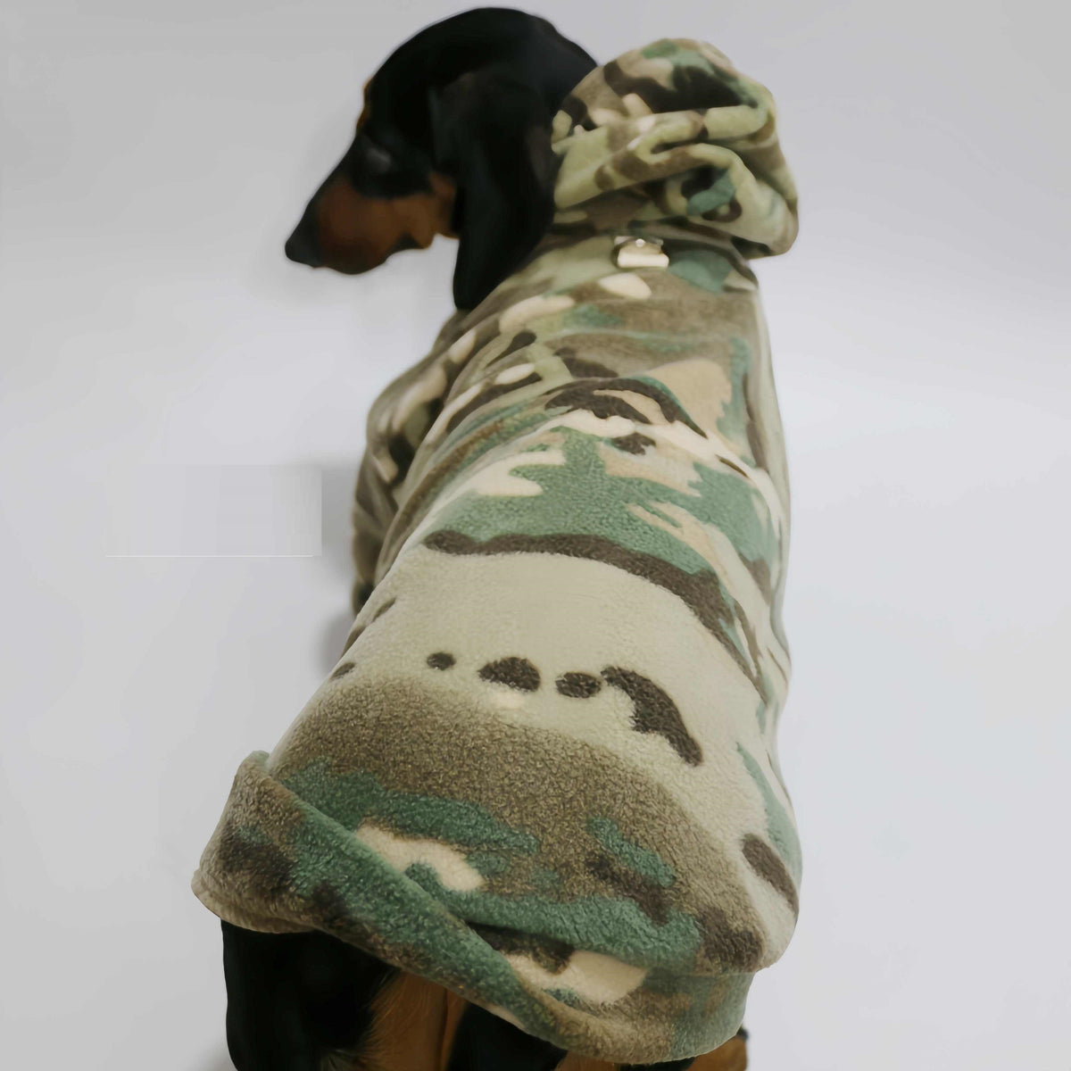 Camouflage Velvet Padded Hooded Sweatshirt Pet Clothes