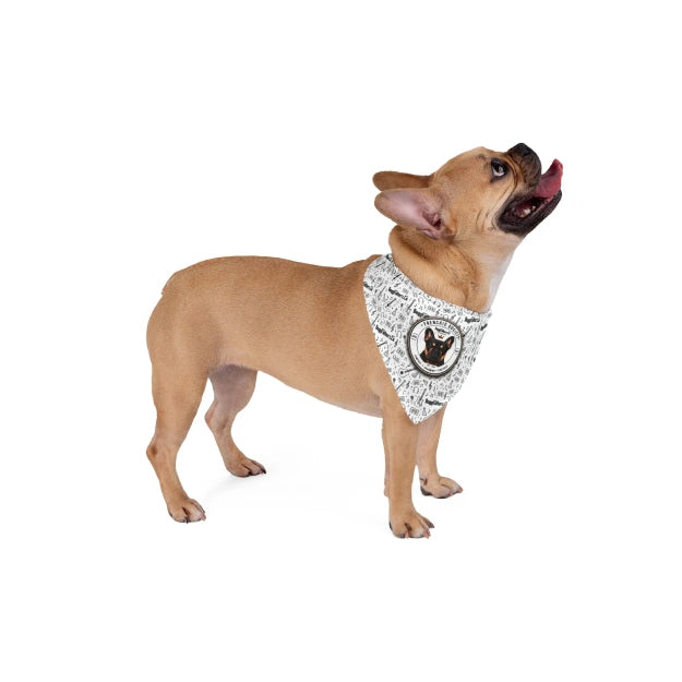 Frenchie Society Music Lover Clip-On Pet Bandana