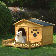 48 Wooden Dog House Outdoor With Porch