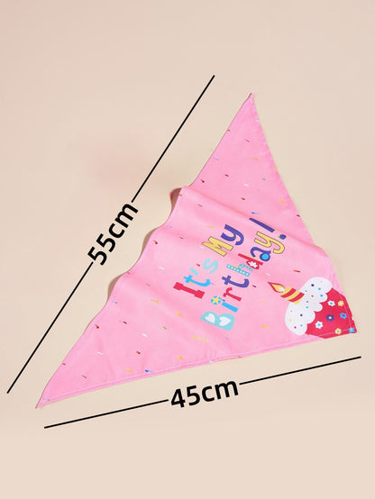 Creative Printing Dog Triangular Binder Birthday  Towel Accessories