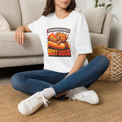 Hot Dogg Dog T-Shirt – "Doggbrotherz" Cute Hot Dog Pup Graphic Tee