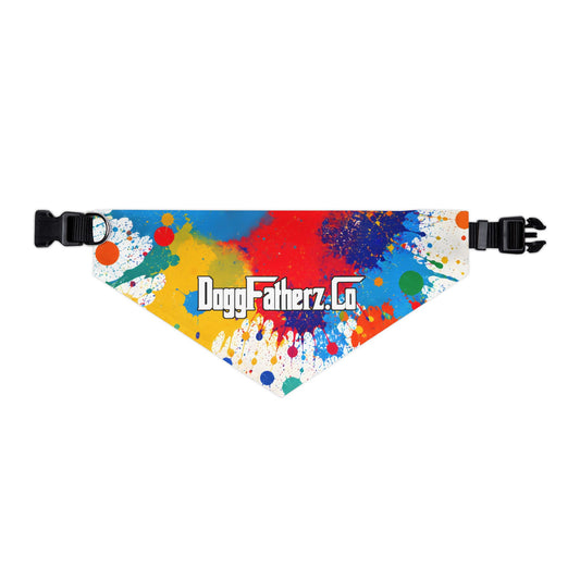 Paint Splash Pet Bandana Collar XL For Dogs