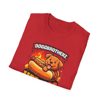 Hot Dogg Dog T-Shirt – "Doggbrotherz" Cute Hot Dog Pup Graphic Tee