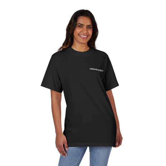 Frenchie Society Drop Shoulder Black T-Shirt Dog Tee