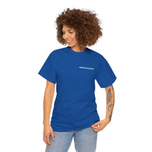Frenchie Society T-Shirt — Blue & Orange Dog Lover Tee