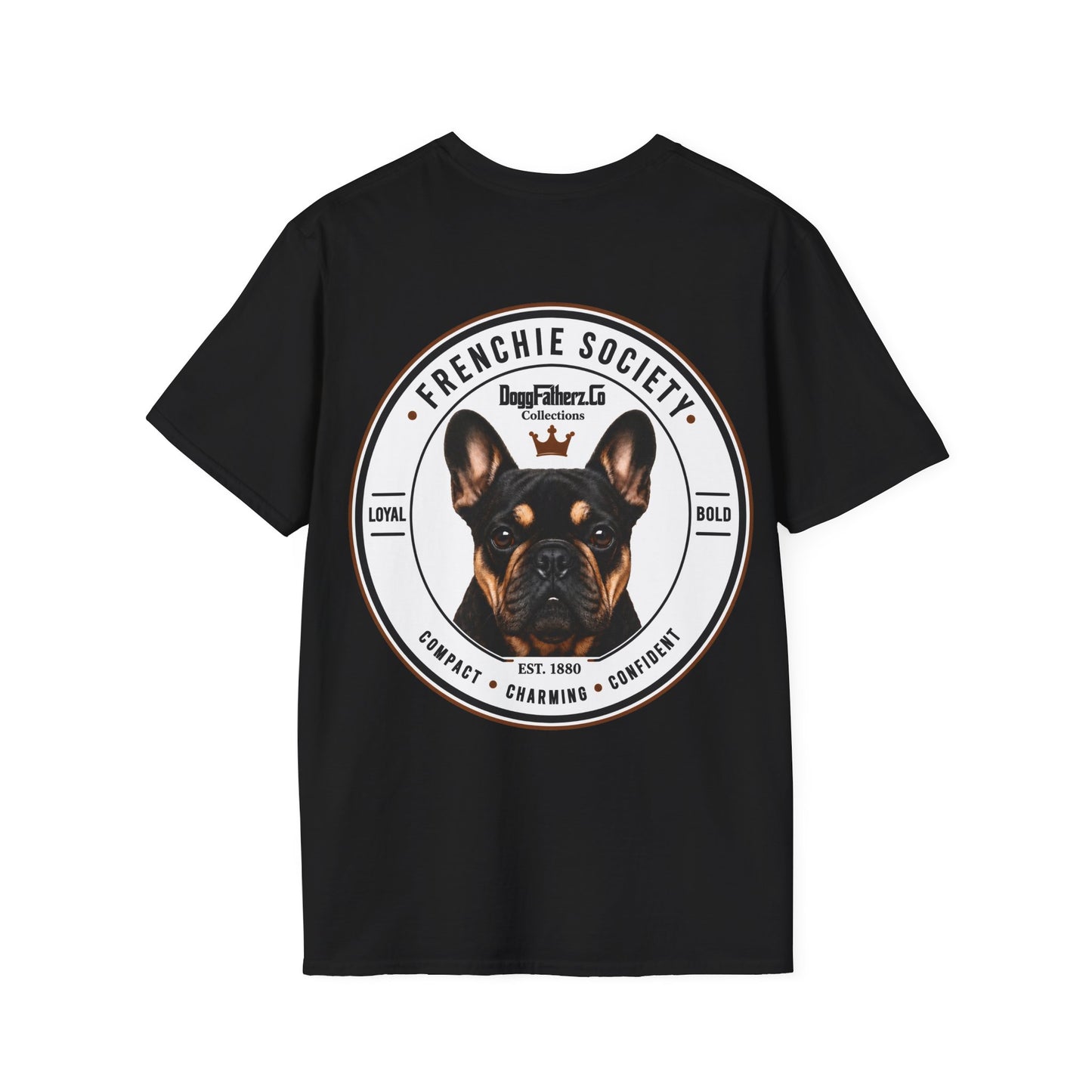 Frenchie Society Black T-Shirt Dog Lover Tee