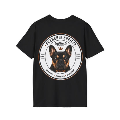 Frenchie Society Black T-Shirt Dog Lover Tee