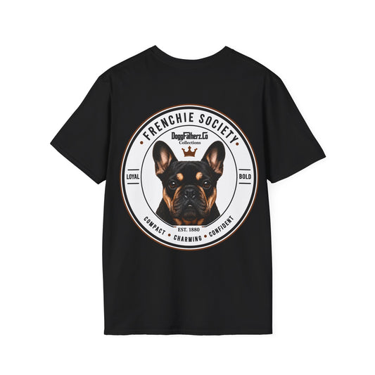 Frenchie Society Black T-Shirt Dog Lover Tee