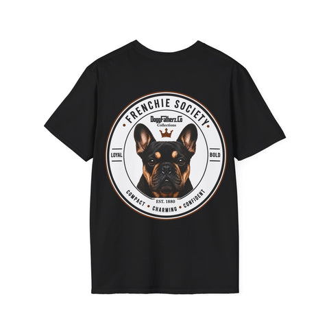 Frenchie Society Black T-Shirt Dog Lover Tee
