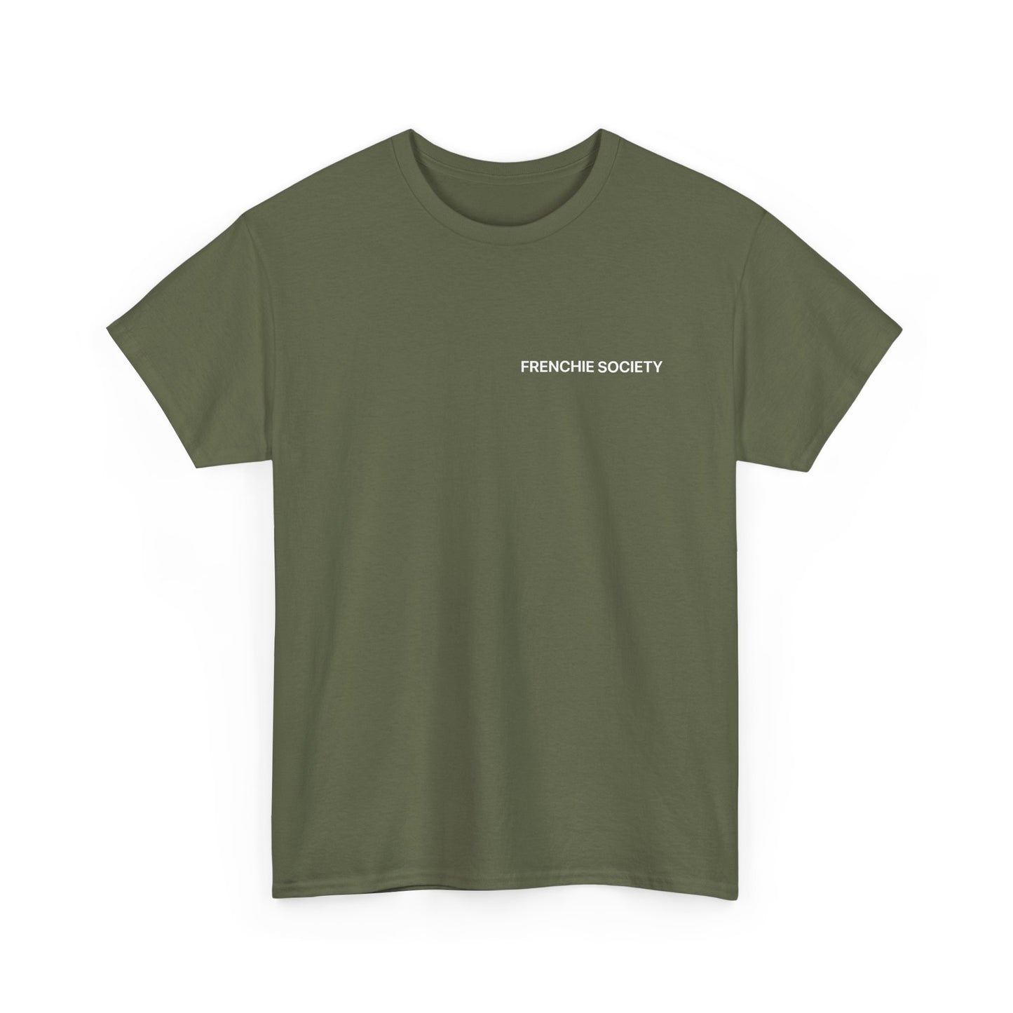 Frenchie Society Green T-Shirt Dog Lover Tee