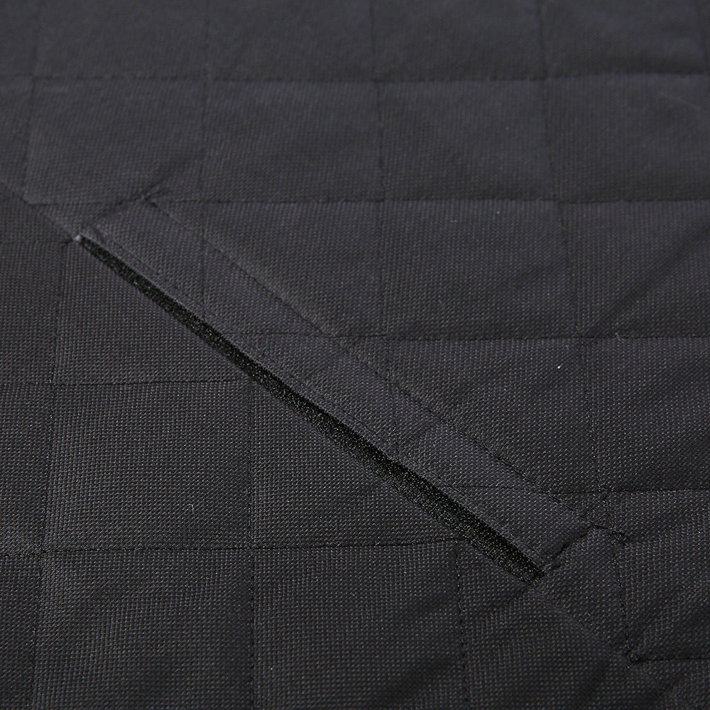 Car Back Seat Pet Mat With Zipper And Pocket For Travel