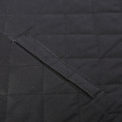 Car Back Seat Pet Mat With Zipper And Pocket For Travel