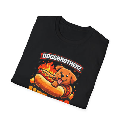 Hot Dogg Dog T-Shirt – "Doggbrotherz" Cute Hot Dog Pup Graphic Tee