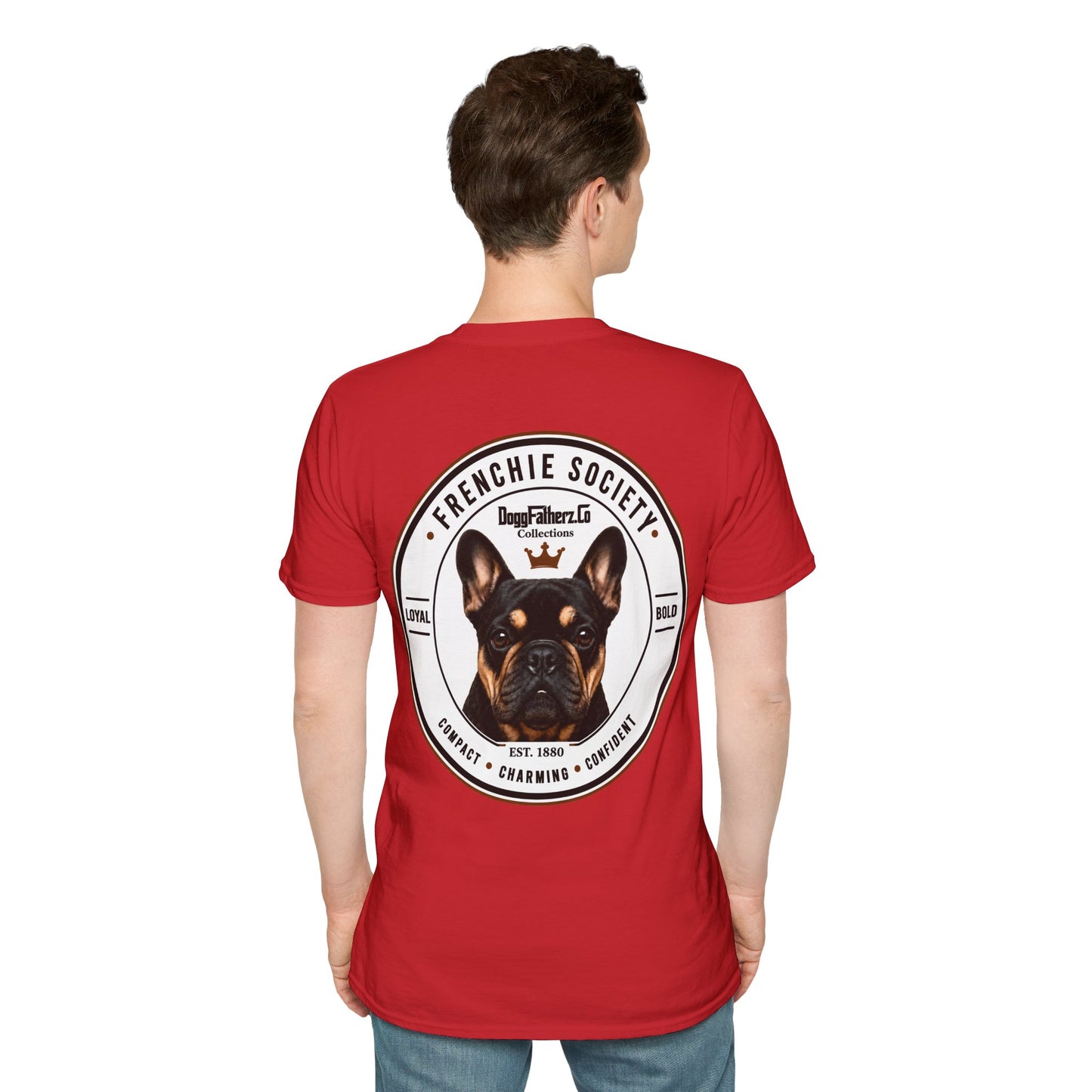 Frenchie Society Red T-Shirt Dog Lover Tee