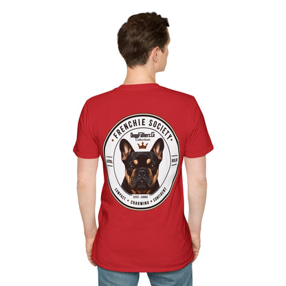 Frenchie Society Red T-Shirt Dog Lover Tee