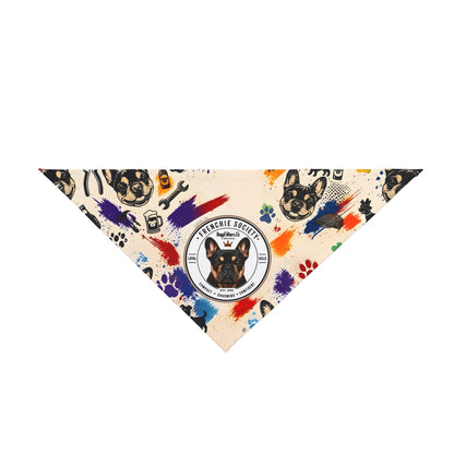 Frenchie Society Pet's Bandana Doodle Pattern