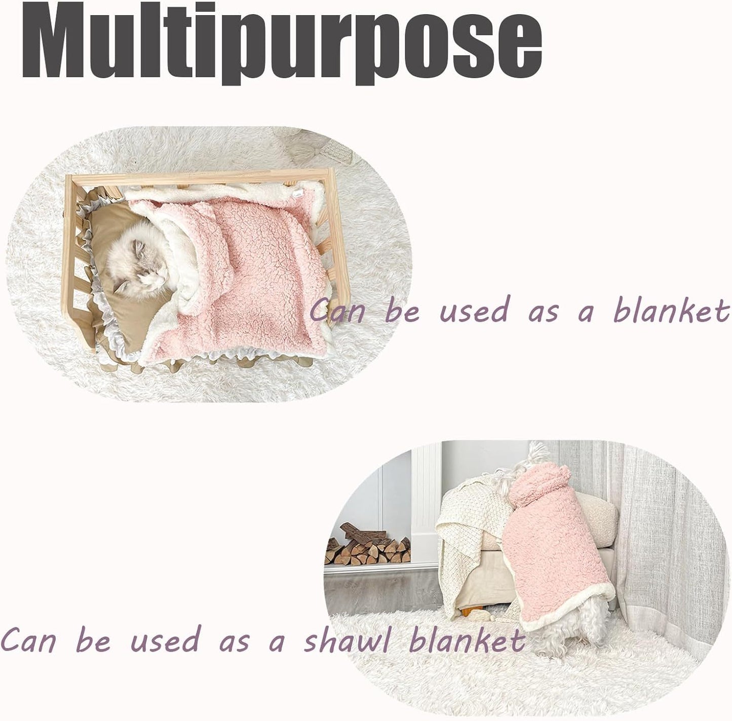 Skin Friendly and Double Layer Thick Lining Comfy Bear Blanket with Hood