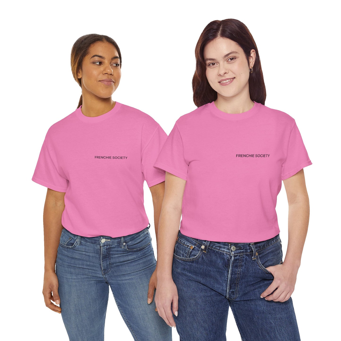 Frenchie Society Pink T-Shirt Dog Lover Tee