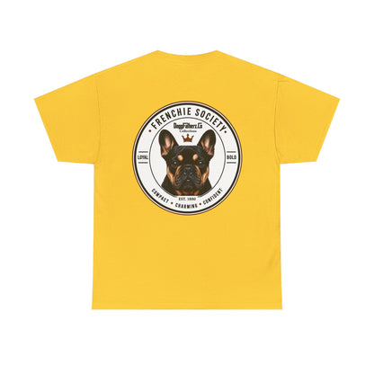 Frenchie Society Yellow T-Shirt Dog Lover Tee