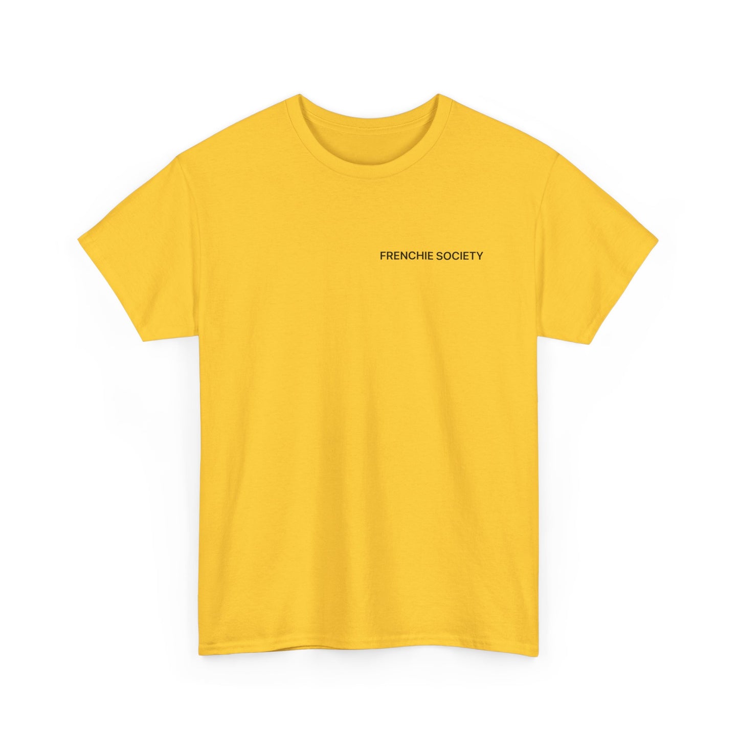 Frenchie Society Yellow T-Shirt Dog Lover Tee