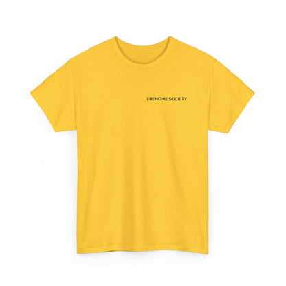 Frenchie Society Yellow T-Shirt Dog Lover Tee