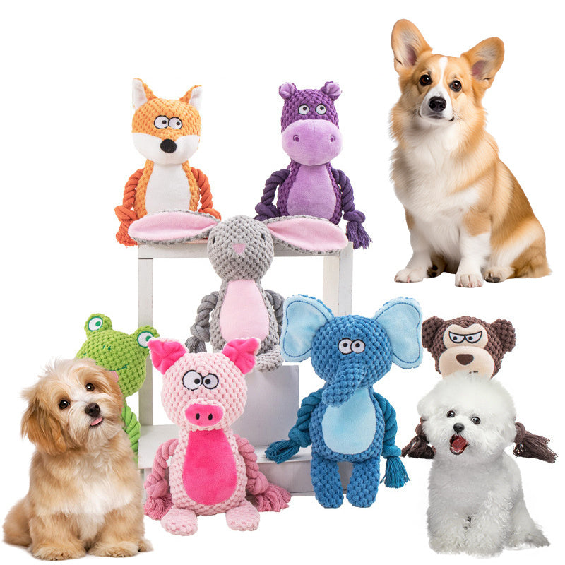 Pet Plush Sound Cotton Rope Toys Training Dog Supplies