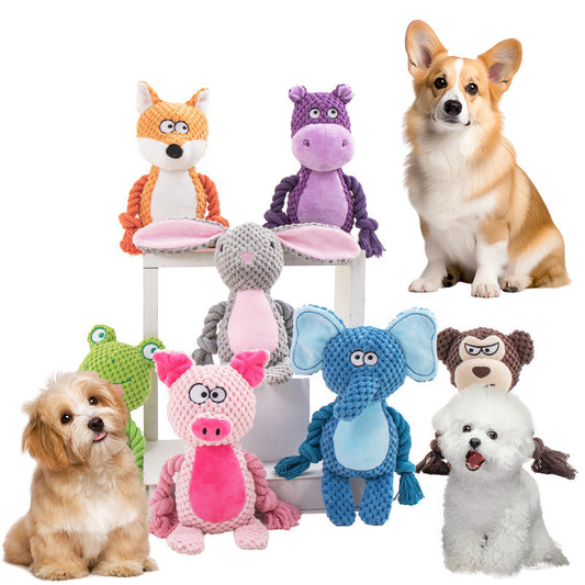 Pet Plush Sound Cotton Rope Toys Training Dog Supplies