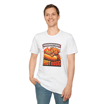 Hot Dogg Dog T-Shirt – "Doggbrotherz" Cute Hot Dog Pup Graphic Tee