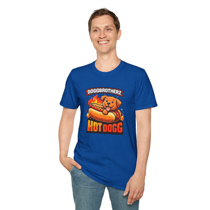 Hot Dogg Dog T-Shirt – "Doggbrotherz" Cute Hot Dog Pup Graphic Tee
