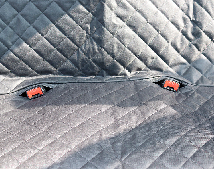 Car Back Seat Pet Mat With Zipper And Pocket For Travel