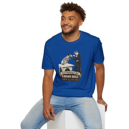 T-Shirt — 'Ain't Nothing Like a Hound Dogg' Vintage Elvis-Inspired Graphic Tee