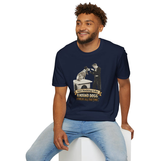 T-Shirt — 'Ain't Nothing Like a Hound Dogg' Vintage Elvis-Inspired Graphic Tee
