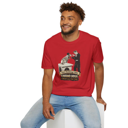 T-Shirt — 'Ain't Nothing Like a Hound Dogg' Vintage Elvis-Inspired Graphic Tee