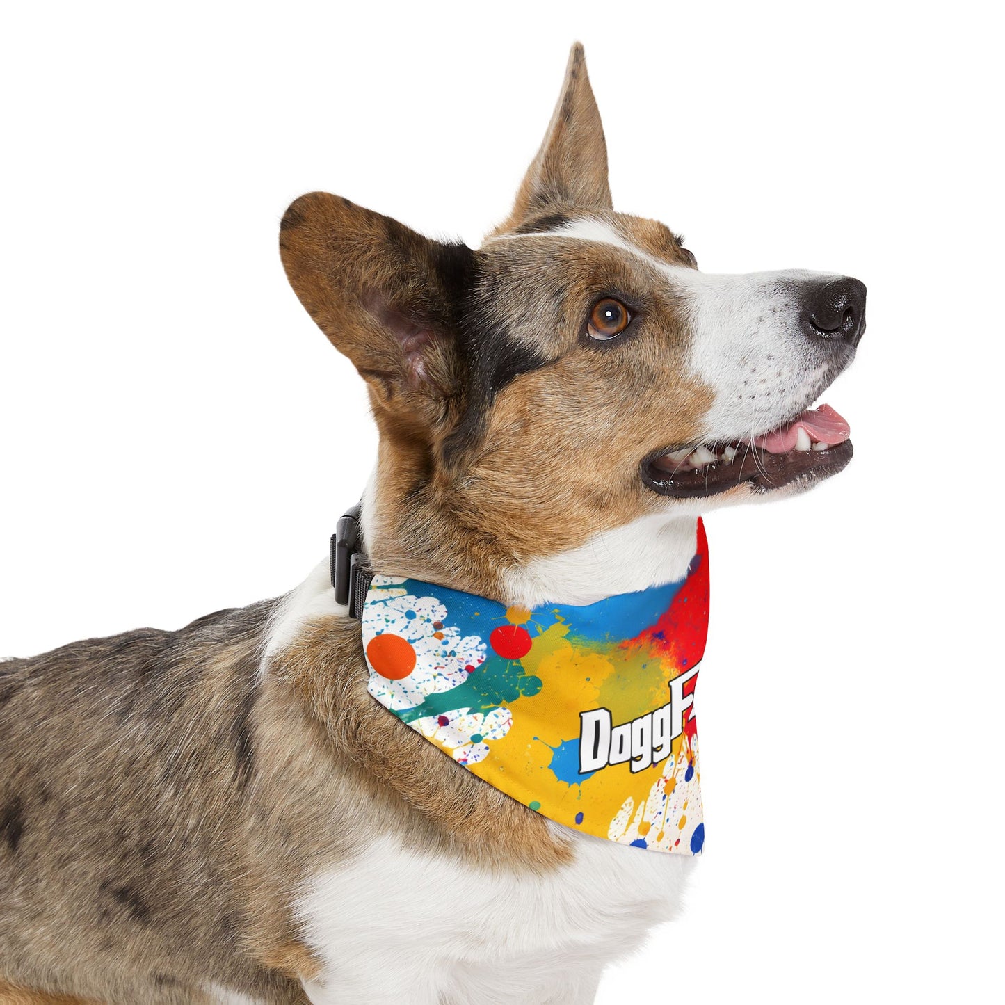 Paint Splash Pet Bandana Collar XL For Dogs