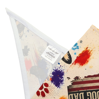 Happy Dog Dad Pet Bandana Doodle Pattern for Dogs