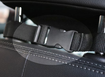 Car Back Seat Pet Mat With Zipper And Pocket For Travel