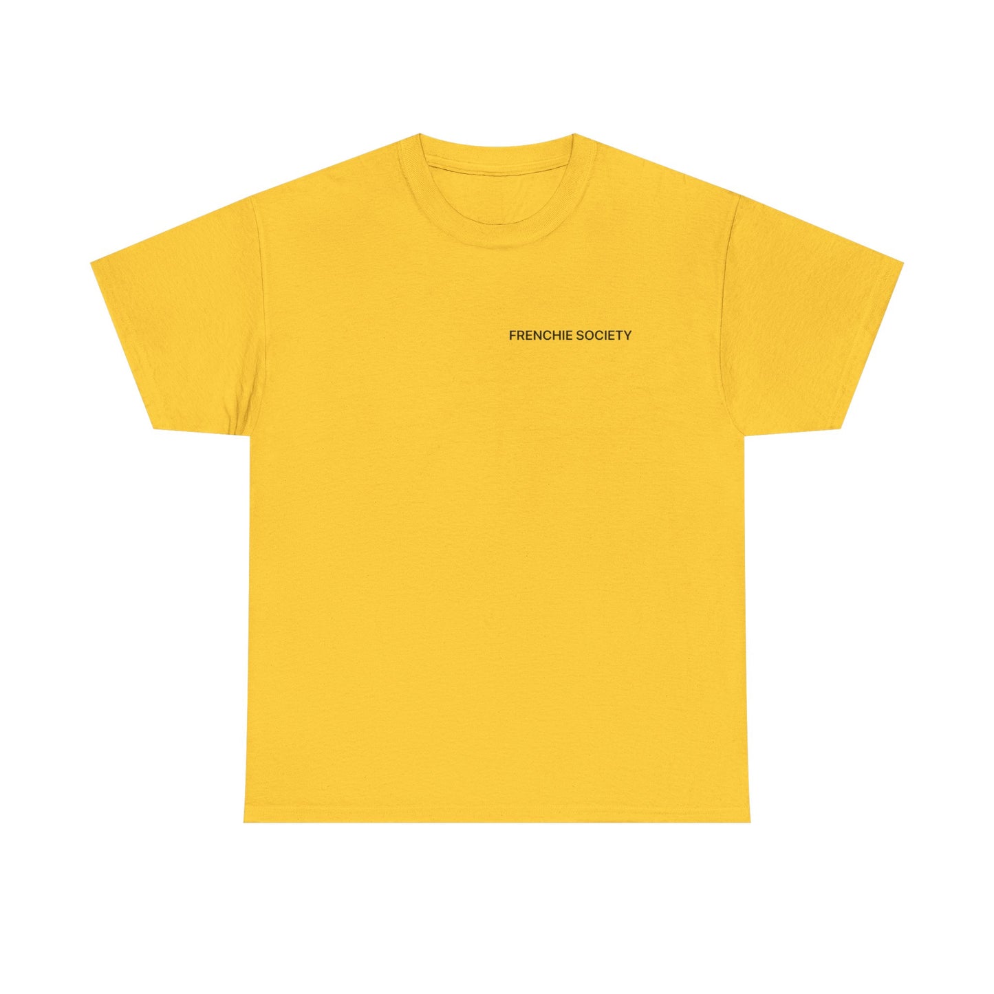 Frenchie Society Yellow T-Shirt Dog Lover Tee