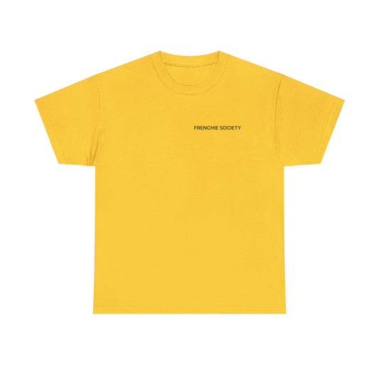 Frenchie Society Yellow T-Shirt Dog Lover Tee