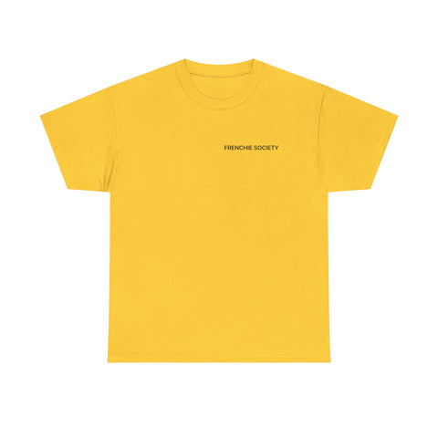 Frenchie Society Yellow T-Shirt Dog Lover Tee