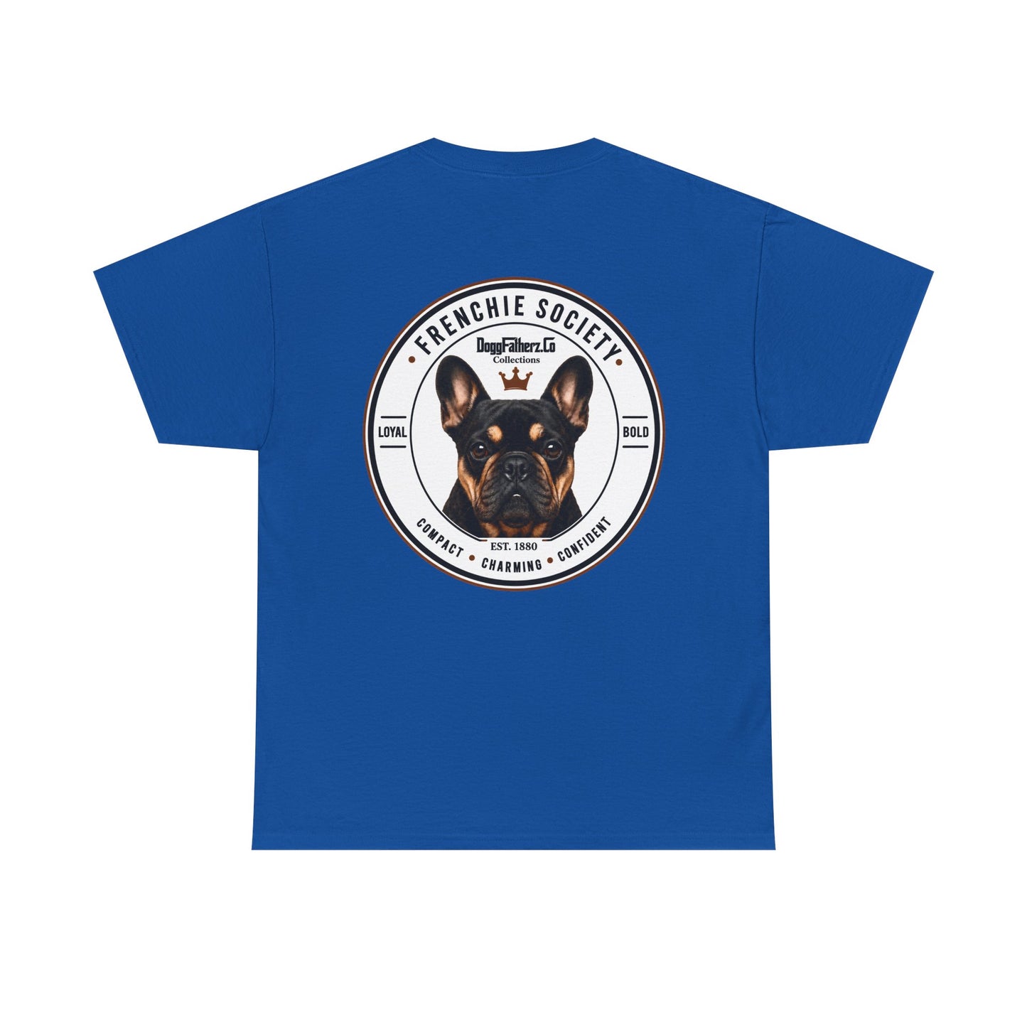 Frenchie Society Blue T-Shirt Dog Lover Tee
