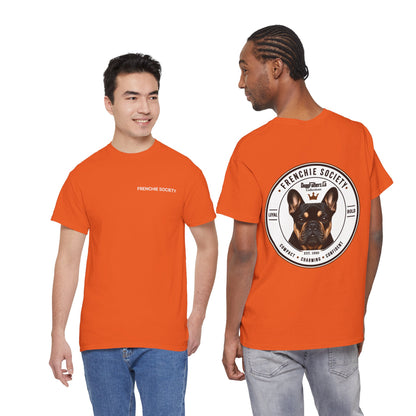 Frenchie Society Orange T-Shirt Dog Lover Tee