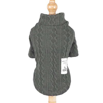 Pure color knitted autumn and winter dog sweater