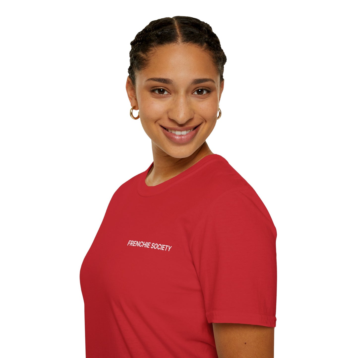Frenchie Society Red T-Shirt Dog Lover Tee