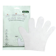 Pet Disposable Cleaning 6 Pieces Wet Tissue Gloves
