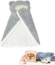 Teddy Bear Pet Cape Blanket With Hood