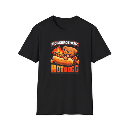 Hot Dogg Dog T-Shirt – "Doggbrotherz" Cute Hot Dog Pup Graphic Tee