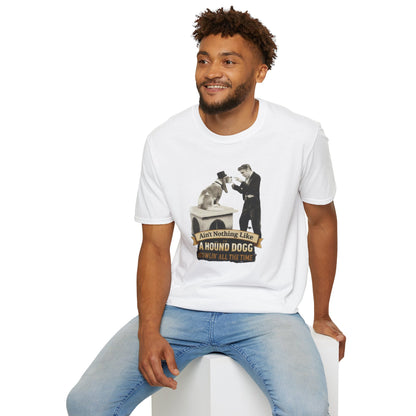 T-Shirt — 'Ain't Nothing Like a Hound Dogg' Vintage Elvis-Inspired Graphic Tee