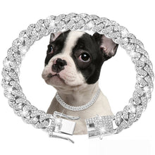 Pet Diamond Collar Cuban Link  Necklace